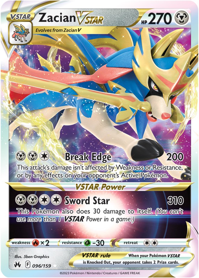Zacian VSTAR (096/159) [Sword & Shield: Crown Zenith] | Total Play