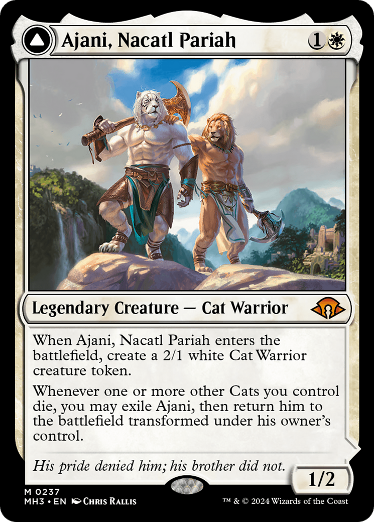 Ajani, Nacatl Pariah // Ajani, Nacatl Avenger [Modern Horizons 3] | Total Play