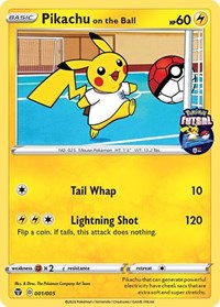 Pikachu on the Ball (001/005) [Miscellaneous Cards] | Total Play