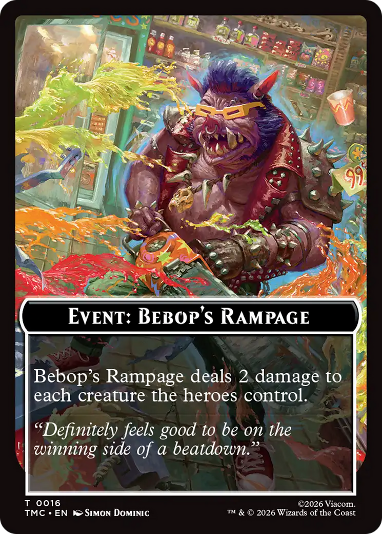 Event: Bebop's Rampage [Teenage Mutant Ninja Turtles Commander Tokens] | Total Play