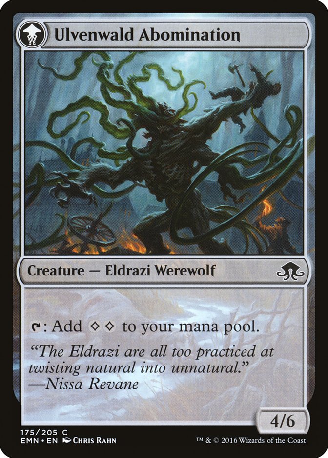Ulvenwald Captive // Ulvenwald Abomination [Eldritch Moon] | Total Play