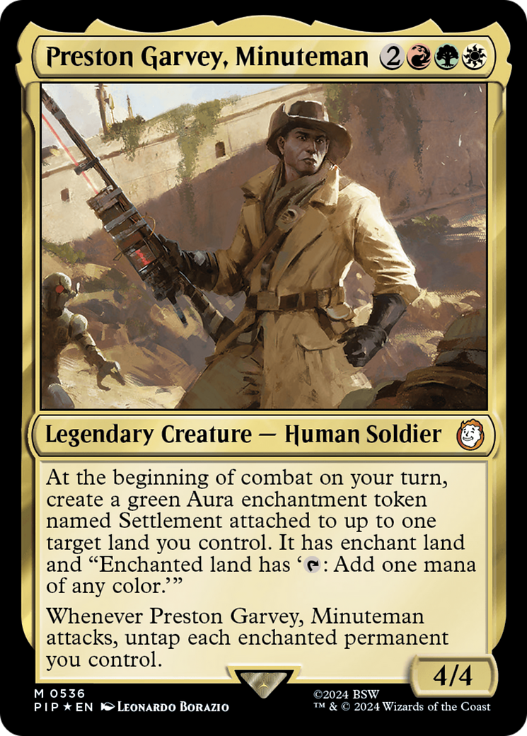 Preston Garvey, Minuteman (Surge Foil) [Fallout] | Total Play