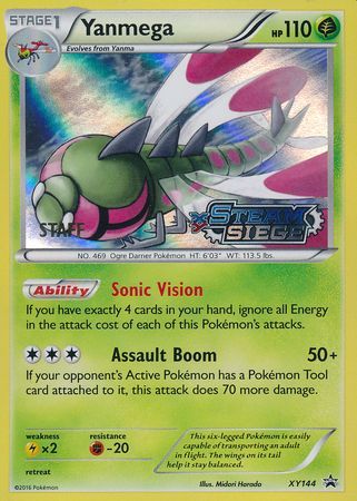 Yanmega (XY144) (Staff) [XY: Black Star Promos] | Total Play