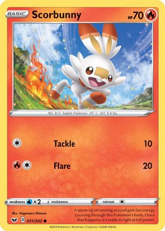 Scorbunny (031/202) (Premium Collection) [Sword & Shield: Base Set] | Total Play