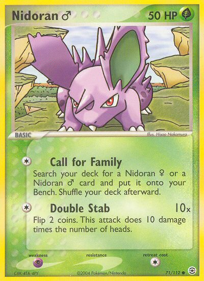 Nidoran (71/112) (Male) [EX: FireRed & LeafGreen] | Total Play