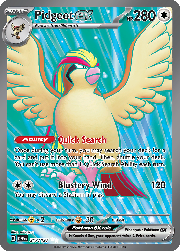 Pidgeot ex (217/197) [Scarlet & Violet: Obsidian Flames] | Total Play