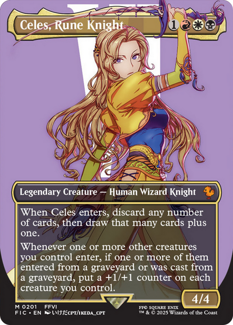Celes, Rune Knight (Borderless) [FINAL FANTASY Commander] | Total Play