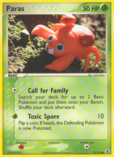Paras (72/112) [EX: FireRed & LeafGreen] | Total Play