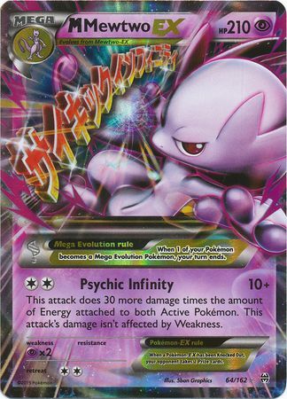 M Mewtwo EX (64/162) (Jumbo Card) [XY: BREAKthrough] | Total Play