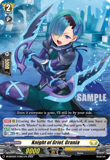 Knight of Grief, Grania (BCS2022/VGS01EN) [Bushiroad Event Cards] | Total Play
