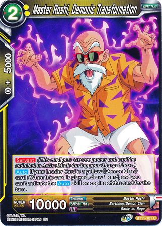 Master Roshi, Demonic Transformation (BT11-101) [Vermilion Bloodline] | Total Play