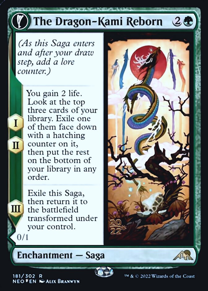 The Dragon-Kami Reborn // Dragon-Kami's Egg [Kamigawa: Neon Dynasty Prerelease Promos] | Total Play