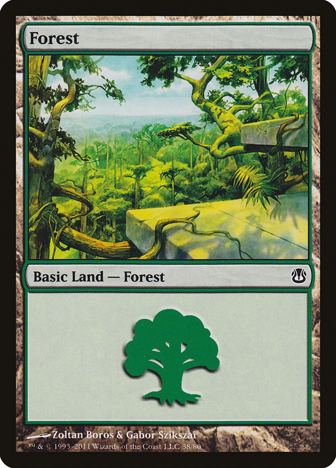 Forest (38) [Duel Decks: Ajani vs. Nicol Bolas] | Total Play