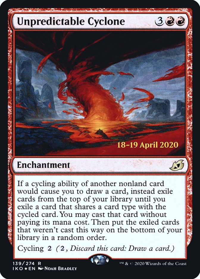 Unpredictable Cyclone [Ikoria: Lair of Behemoths Prerelease Promos] | Total Play