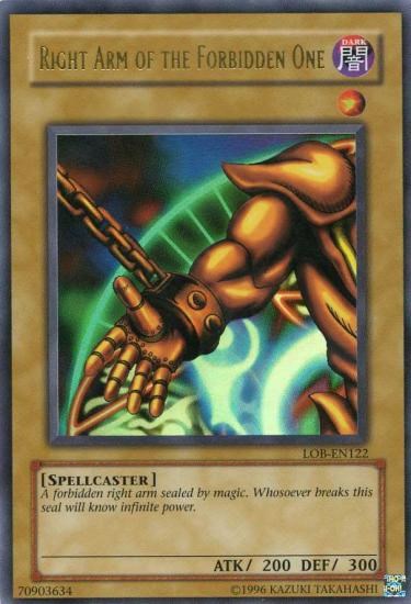 Right Arm of the Forbidden One [LOB-EN122] Ultra Rare | Total Play