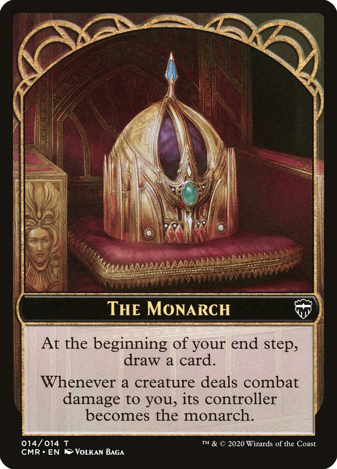 Golem // The Monarch Double-Sided Token [Commander Legends Tokens] | Total Play