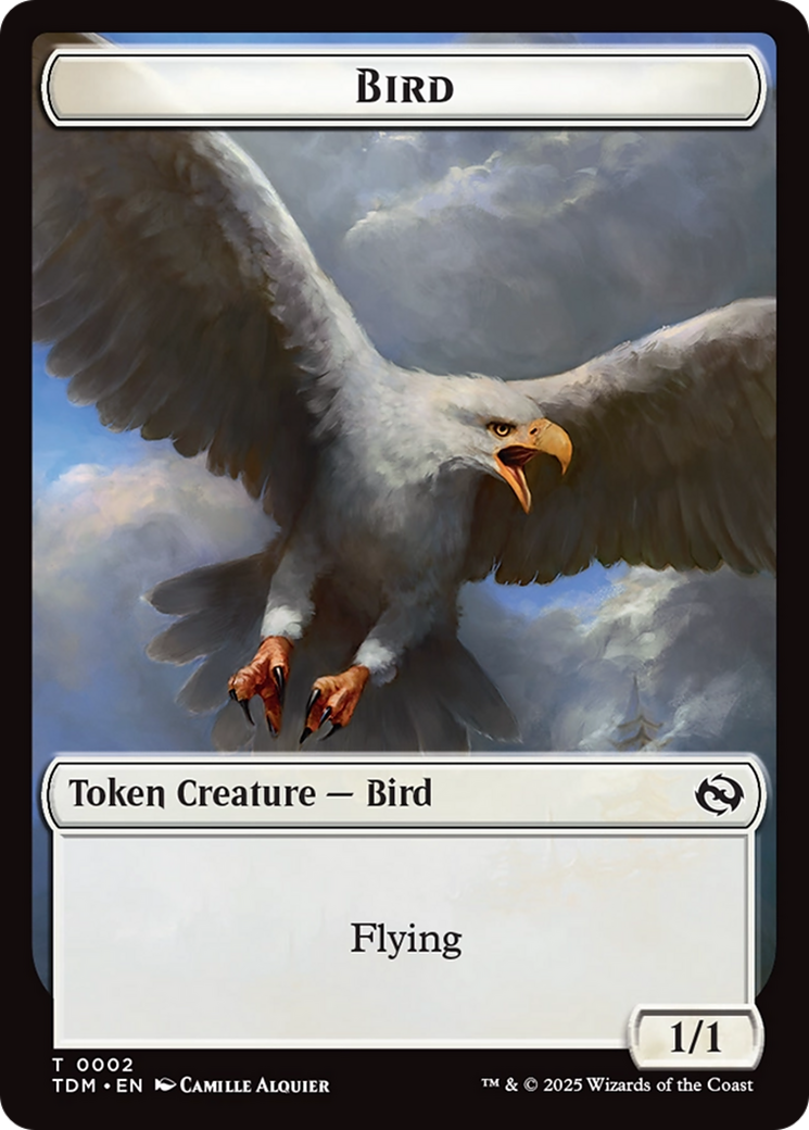 Thopter // Bird Double-Sided Token [Tarkir: Dragonstorm Commander Tokens] | Total Play