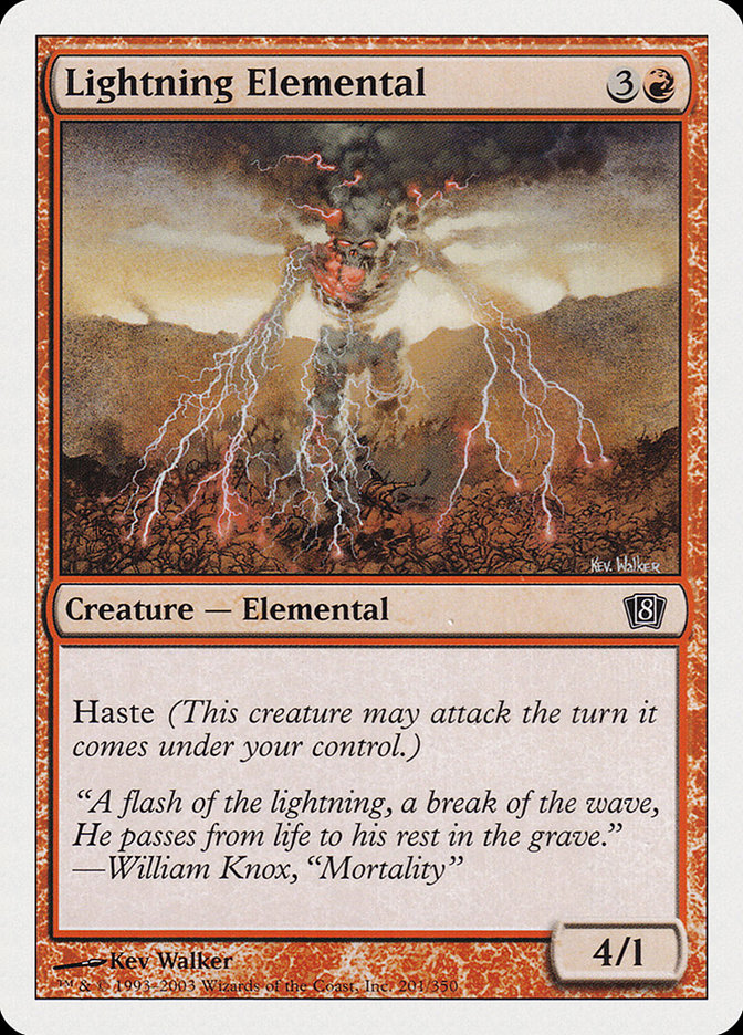 Lightning Elemental [Eighth Edition] | Total Play