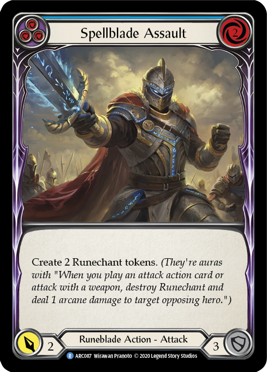 Spellblade Assault (Blue) [U-ARC087] (Arcane Rising Unlimited)  Unlimited Normal | Total Play