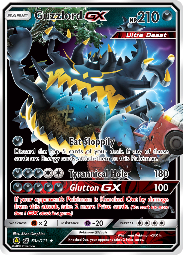 Guzzlord GX (63a/111) [Alternate Art Promos] | Total Play