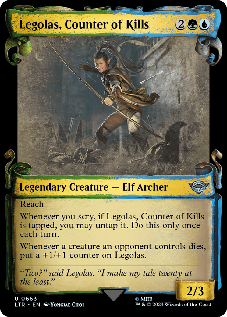 Legolas, Counter of Kills [The Lord of the Rings: Tales of Middle-Earth Showcase Scrolls] | Total Play