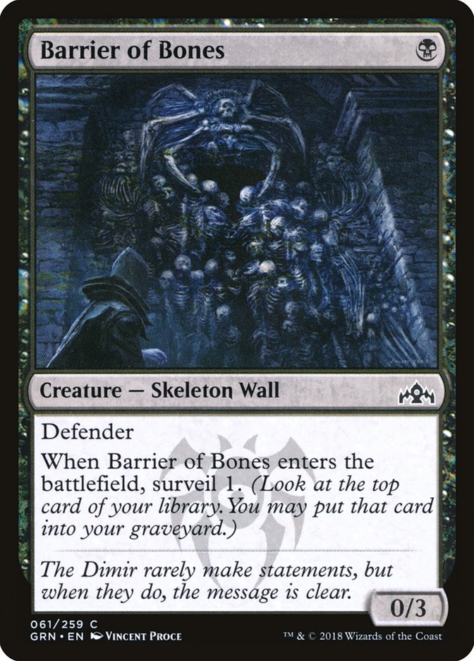 Barrier of Bones [Guilds of Ravnica] | Total Play