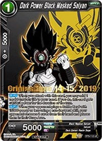 Dark Power Black Masked Saiyan (Origins 2019) (BT5-112_PR) [Tournament Promotion Cards] | Total Play
