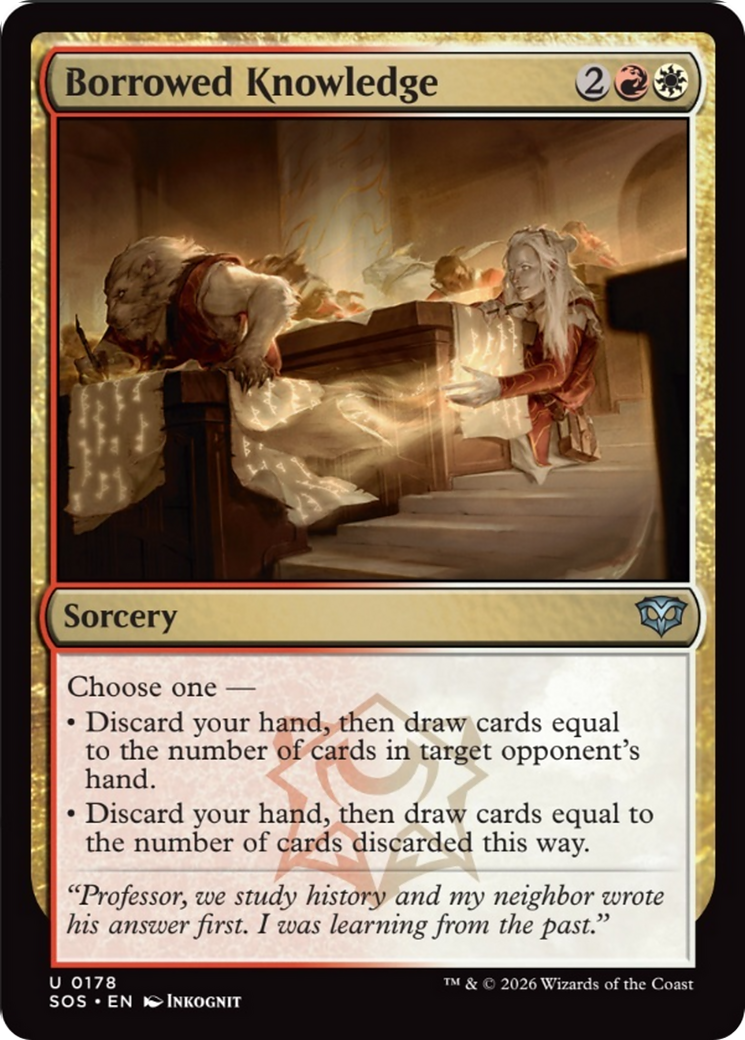 Borrowed Knowledge [Secrets of Strixhaven] | Total Play