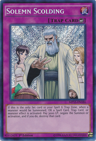 Solemn Scolding [MP15-EN186] Secret Rare | Total Play