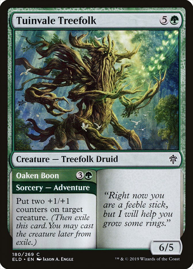 Tuinvale Treefolk // Oaken Boon [Throne of Eldraine] | Total Play