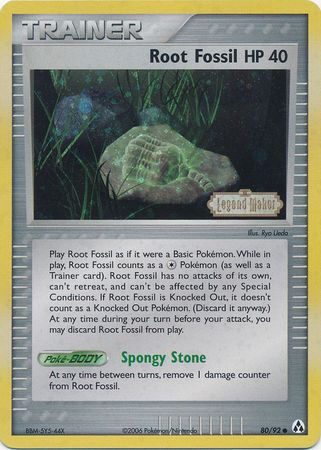 Root Fossil (80/92) (Stamped) [EX: Legend Maker] | Total Play
