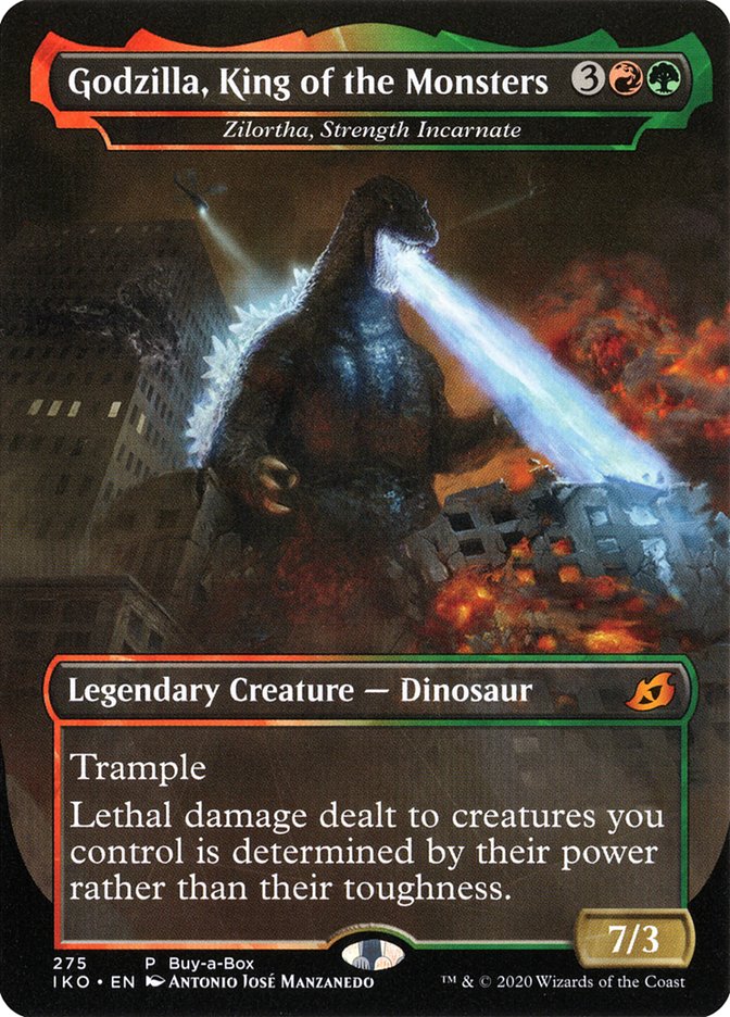 Zilortha, Strength Incarnate - Godzilla, King of the Monsters (Buy-A-Box) [Ikoria: Lair of Behemoths Promos] | Total Play