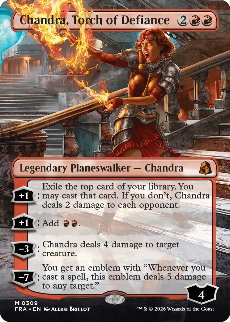 Chandra, Torch of Defiance (Borderless) [Reality Fracture] | Total Play
