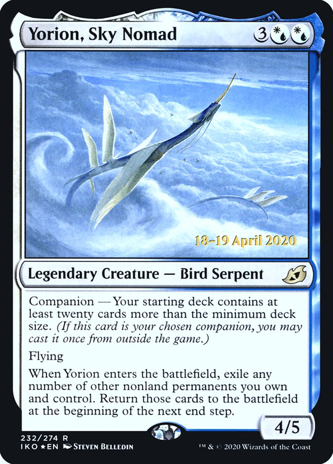 Yorion, Sky Nomad [Ikoria: Lair of Behemoths Prerelease Promos] | Total Play