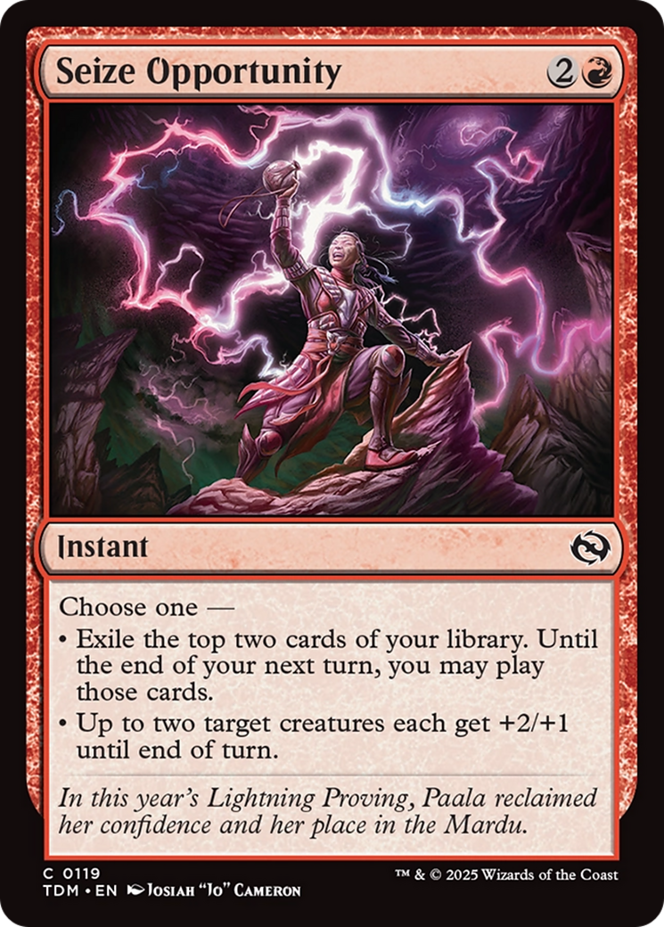Seize Opportunity [Tarkir: Dragonstorm] | Total Play