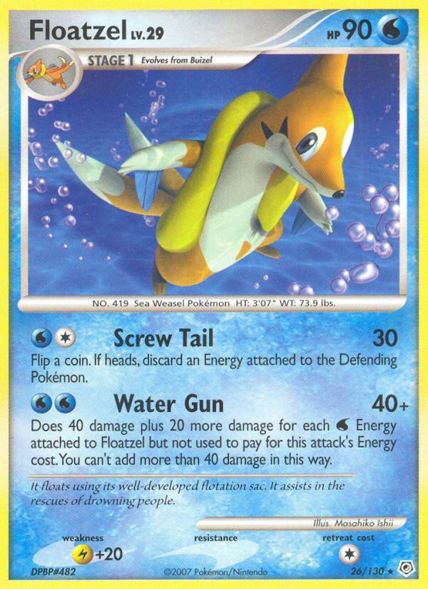 Floatzel (26/130) [Diamond & Pearl: Base Set] | Total Play