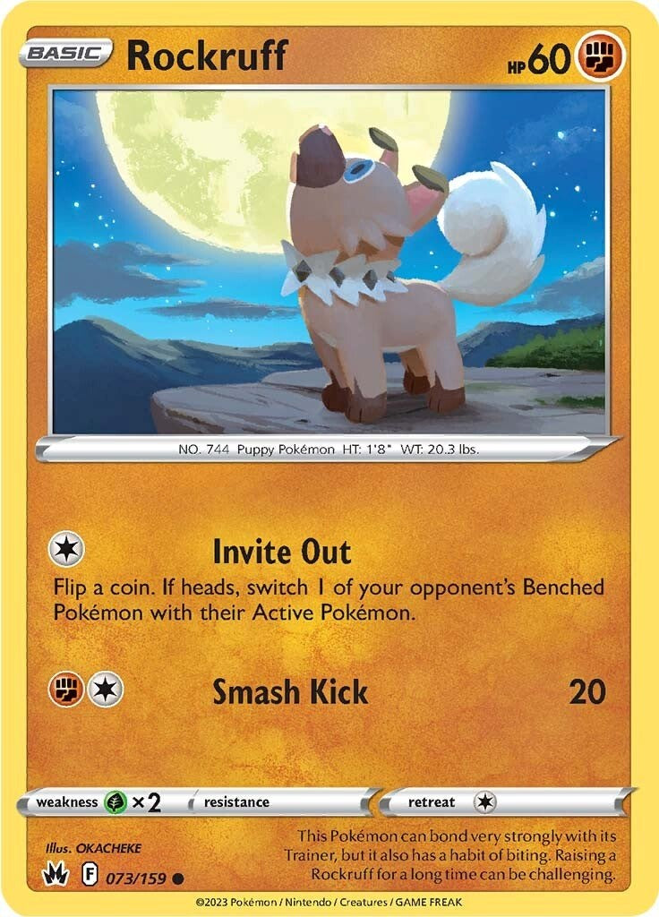 Rockruff (073/159) [Sword & Shield: Crown Zenith] | Total Play