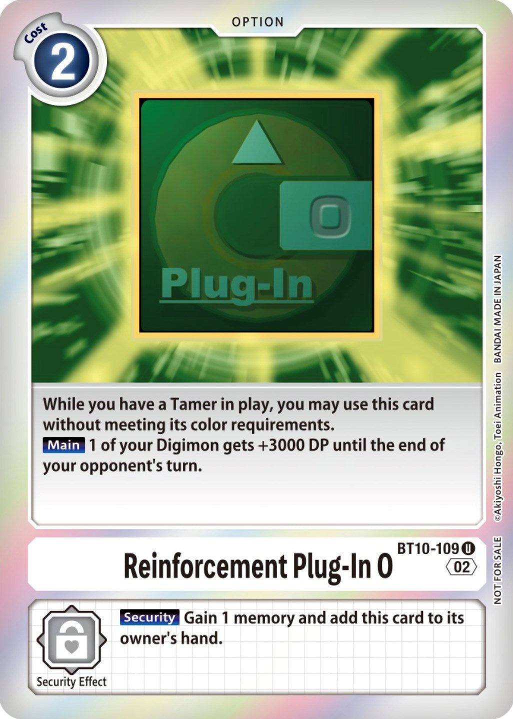 Reinforcement Plug-In 0 [BT10-109] (Event Pack 4) [Xros Encounter Promos] | Total Play