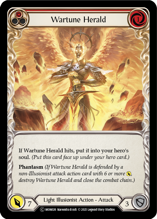 Wartune Herald (Red) [U-MON026-RF] (Monarch Unlimited)  Unlimited Rainbow Foil | Total Play