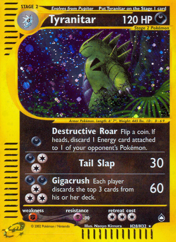 Tyranitar (H28/H32) [Aquapolis] | Total Play