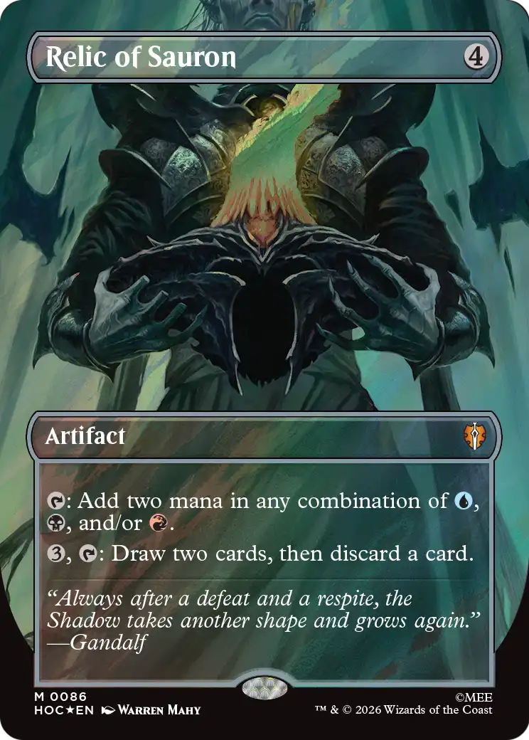 Relic of Sauron (Borderless) (Surge Foil) [The Hobbit: Eternal-Legal] | Total Play