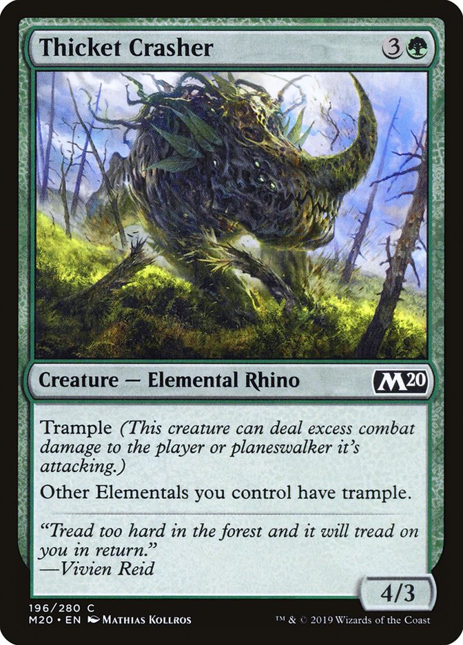Thicket Crasher [Core Set 2020] | Total Play