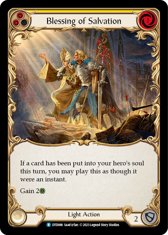 Blessing of Salvation (Yellow) [DTD086] (Dusk Till Dawn) | Total Play