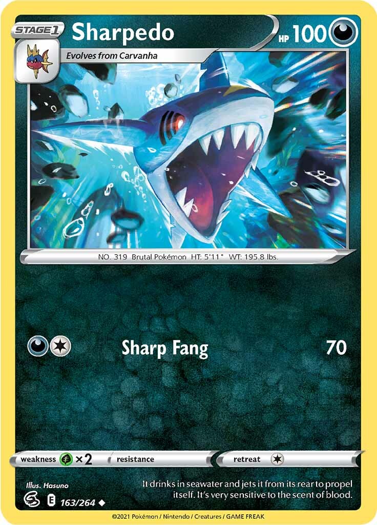 Sharpedo (163/264) [Sword & Shield: Fusion Strike] | Total Play