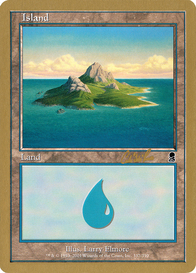 Island (cr337a) (Carlos Romao) [World Championship Decks 2002] | Total Play