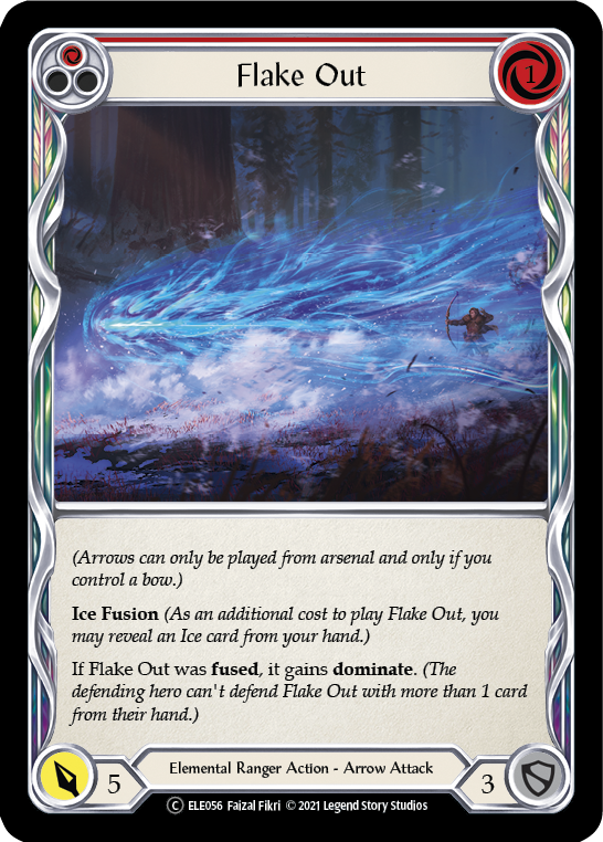 Flake Out (Red) [U-ELE056] (Tales of Aria Unlimited)  Unlimited Rainbow Foil | Total Play
