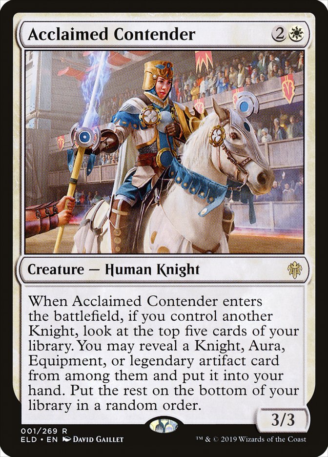 Acclaimed Contender [Throne of Eldraine] | Total Play