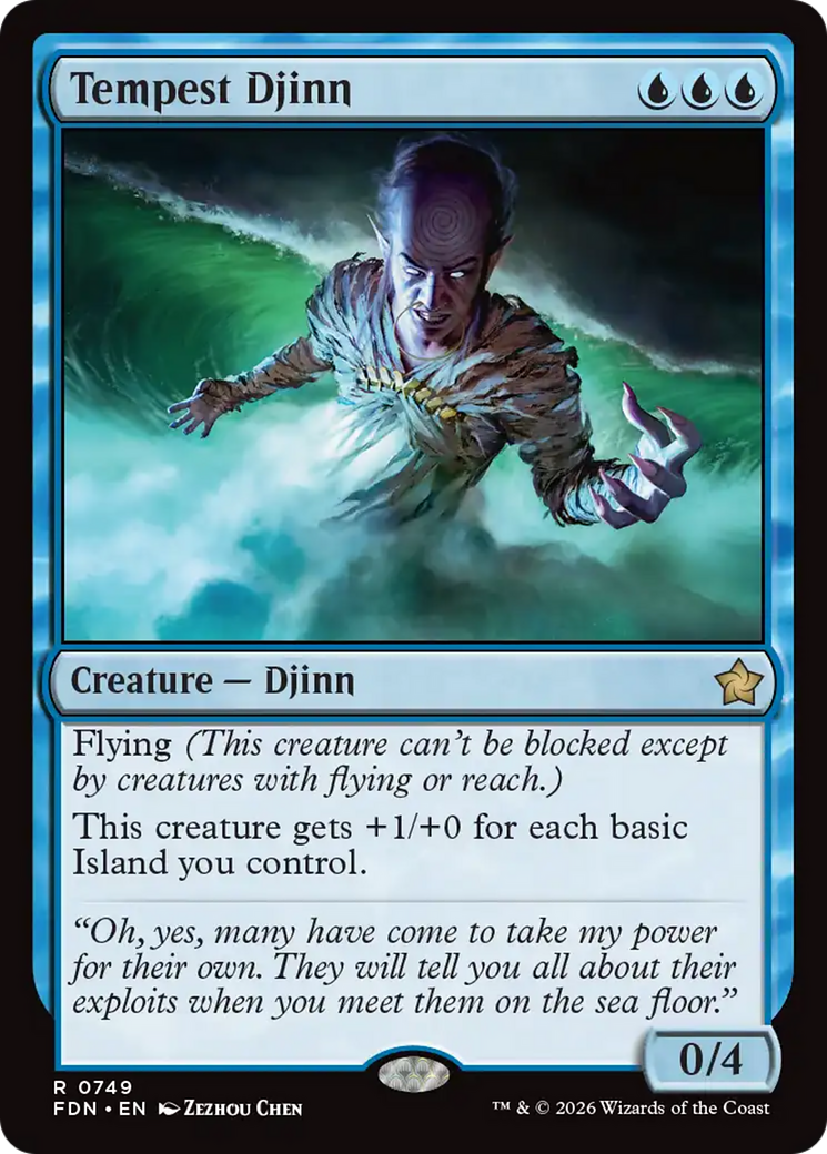 Tempest Djinn (0749) [Foundations] | Total Play