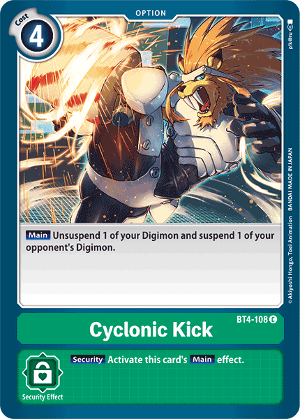 Cyclonic Kick [BT4-108] [Great Legend] | Total Play