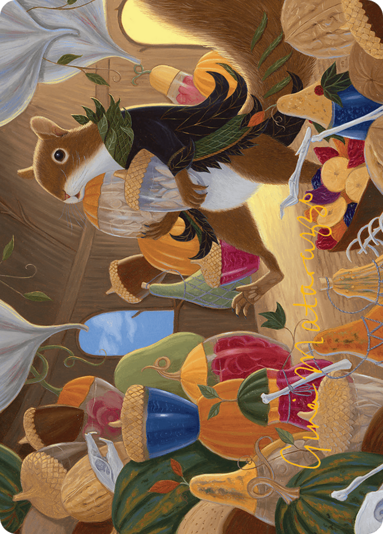 Stocking the Pantry Art Card (Gold-Stamped Signature) [Bloomburrow Art Series] | Total Play